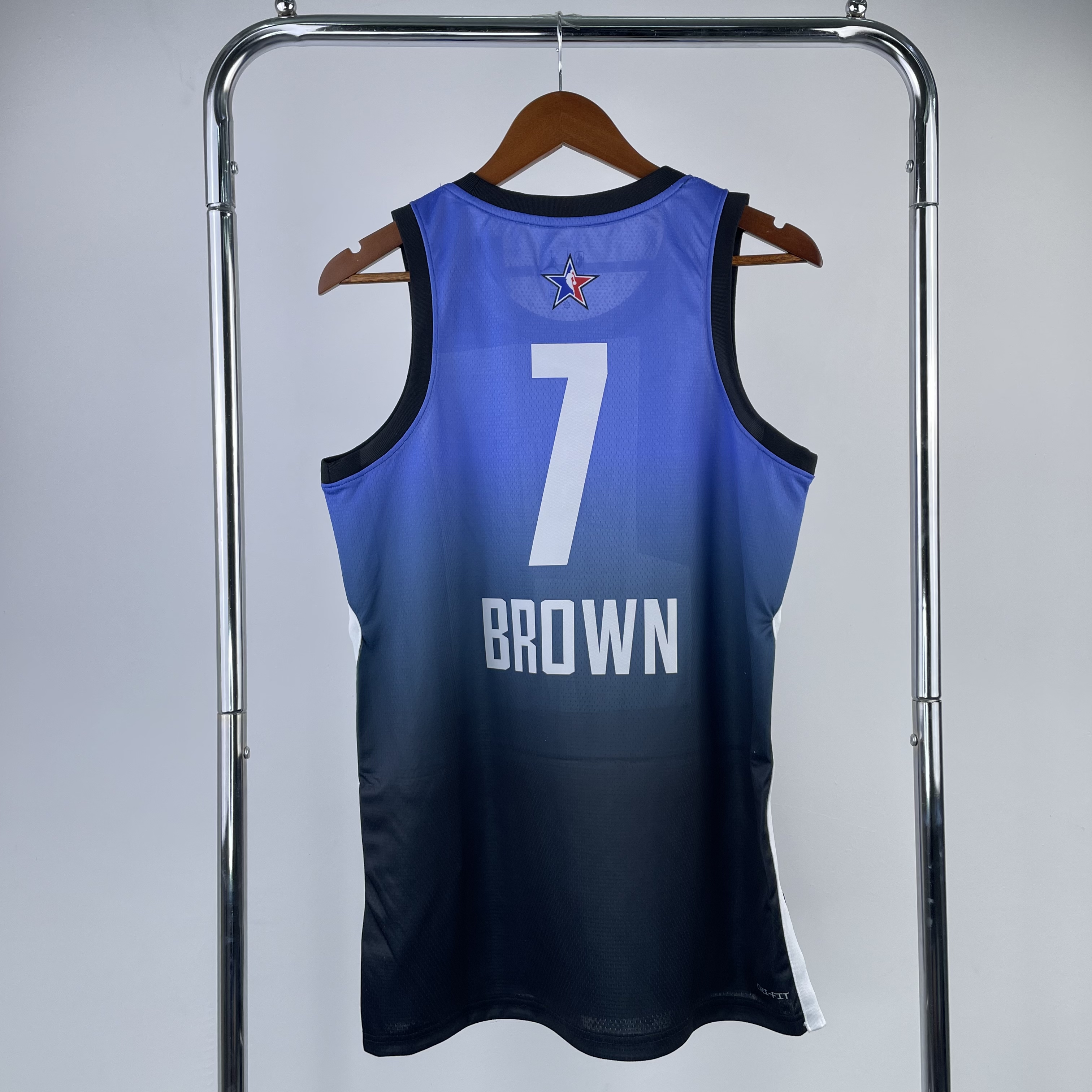 Men Boston Celtics #7 Brown Blue All Star Jordan style Seasons 2023 NBA Jersey